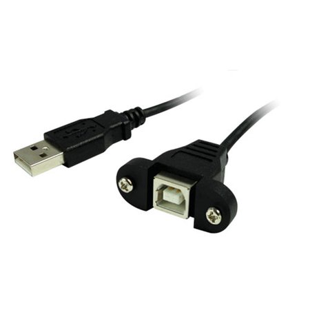 COMPREHENSIVE CONNECTIVITY Standard Series USB B Female Panel Mount to A Male Cable 1 ft. CO58270